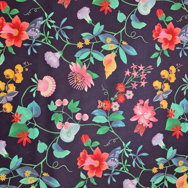 Doreen June aubergine Tana Lawn™ Liberty Fabrics