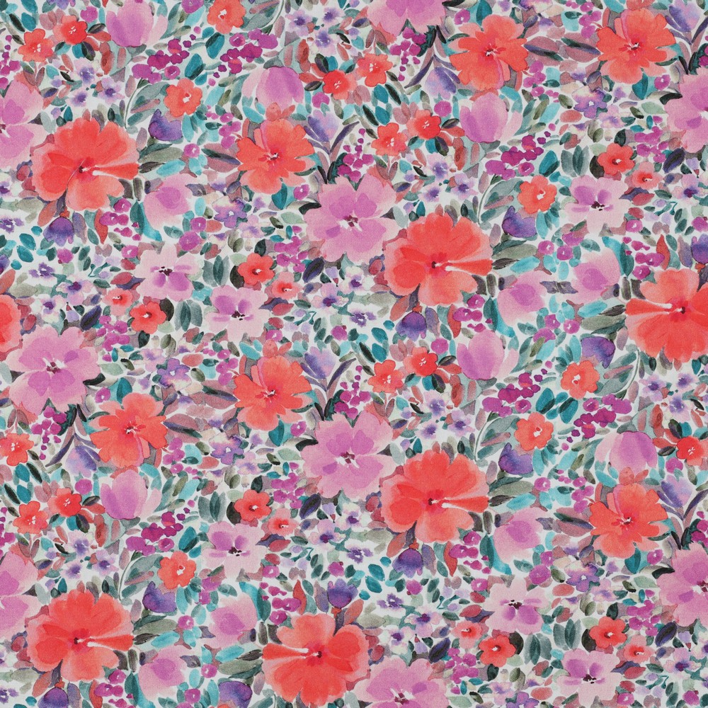 Bomullspoplin Akvarell