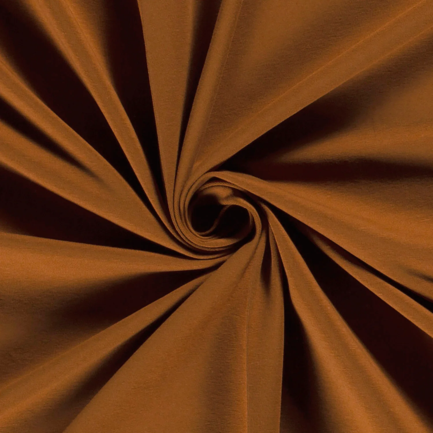 Bomullstrikå enfärgad Caramel, 240 g/m²