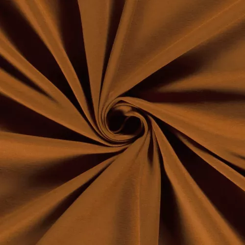 Bomullstrikå enfärgad Caramel, 240 g/m²