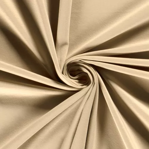 Bomullstrikå enfärgad Beige, 240 g/m²