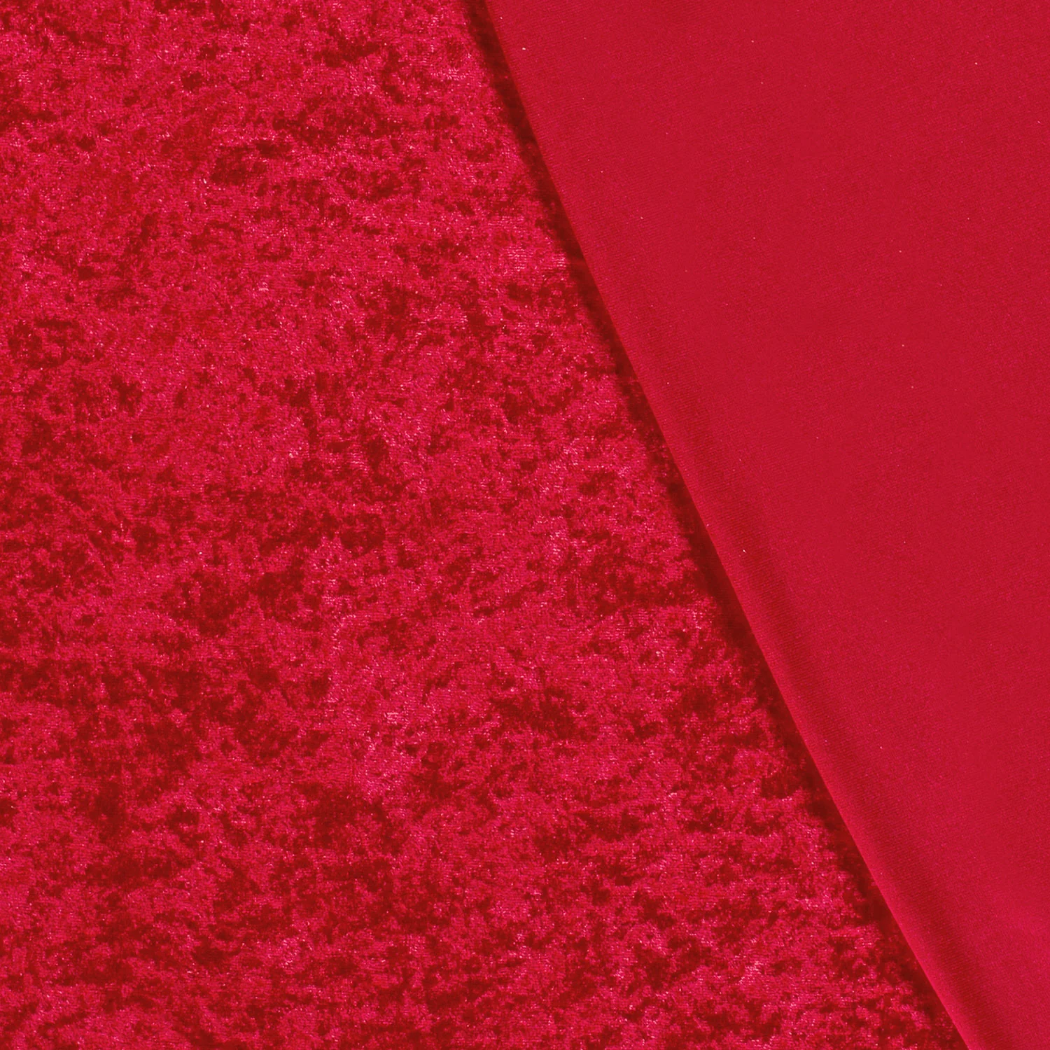Krossad velour Röd *Tillfälligt jultyg*