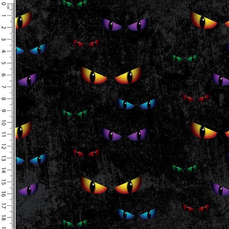 Trikå kattögon, svart