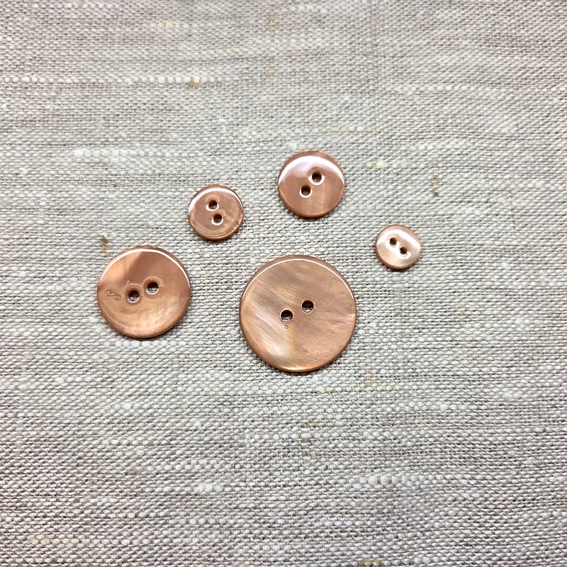 Pärlemorknapp sötvatten - Beige