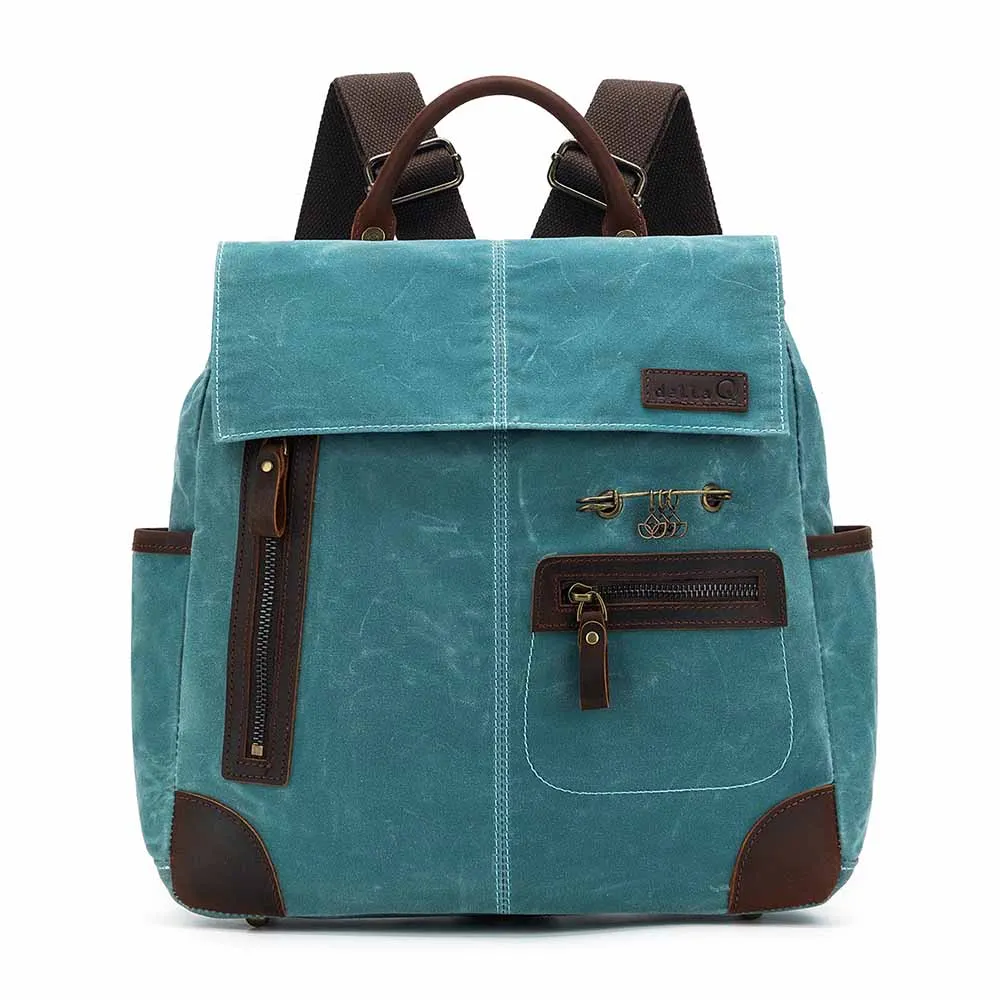 Della Q Makers Canvas Backpack - turkos