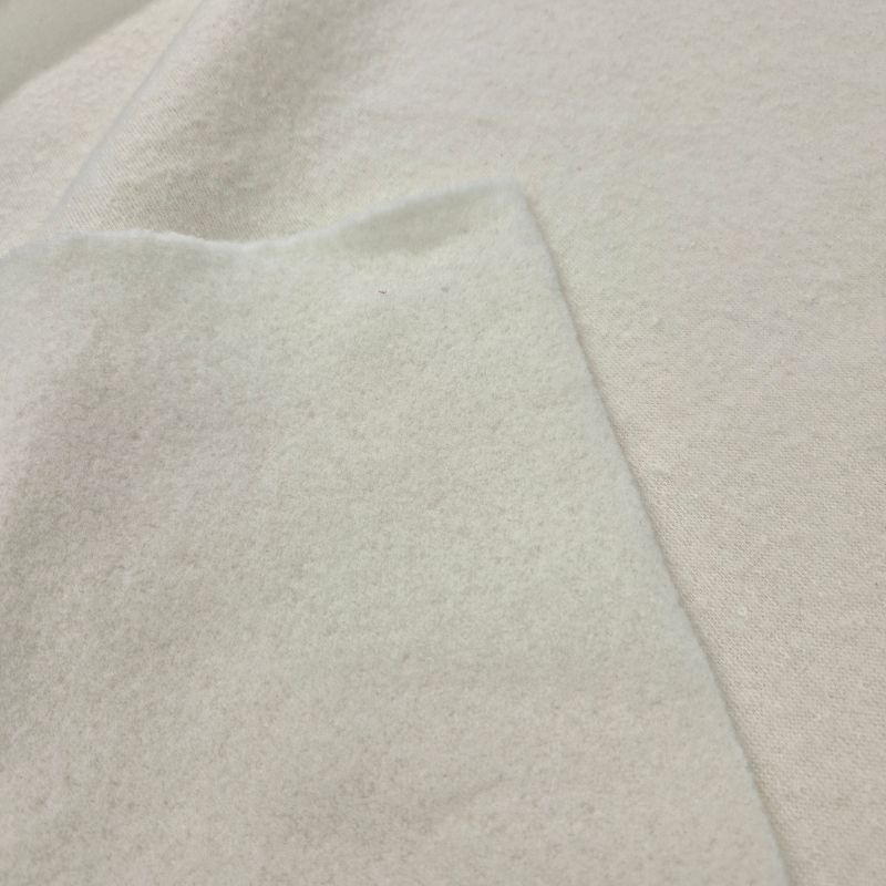 Ekologisk bomullsfleece offwhite, 140 cm