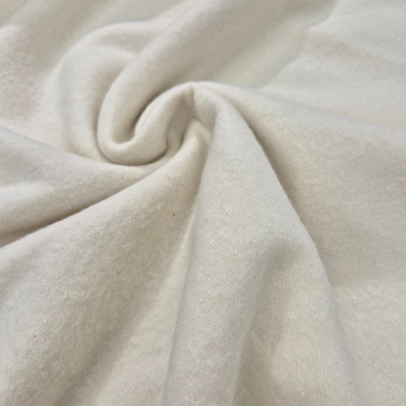 Ekologisk bomullsfleece offwhite, 140 cm