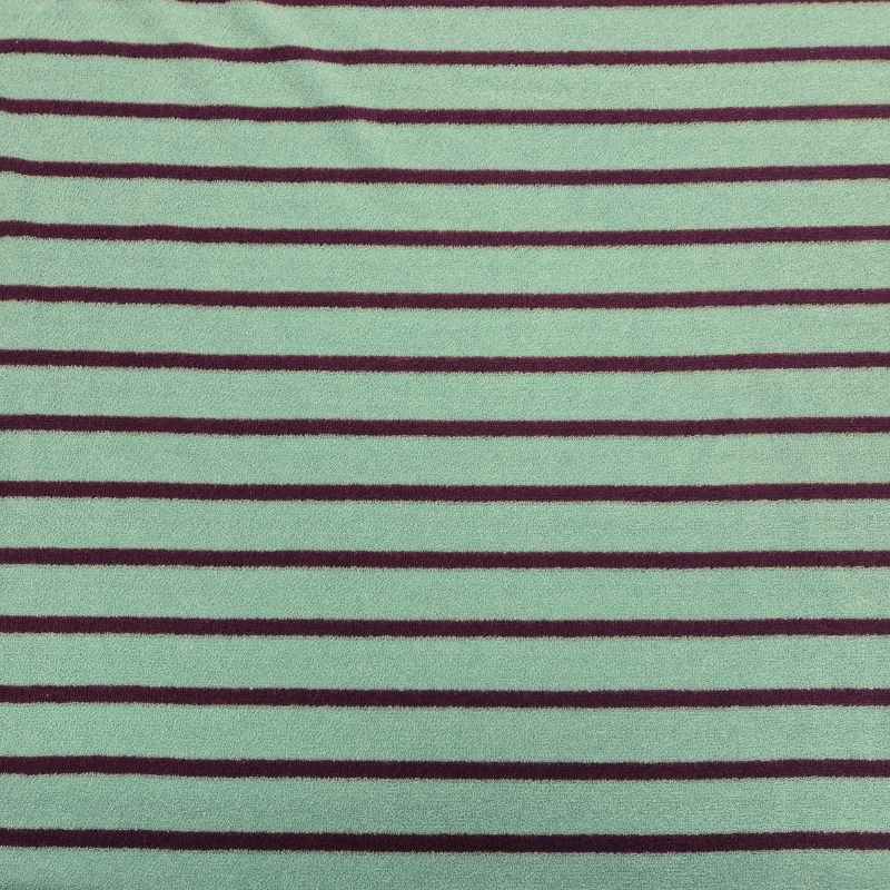 Frottétyg, randigt – Turkos/Lila