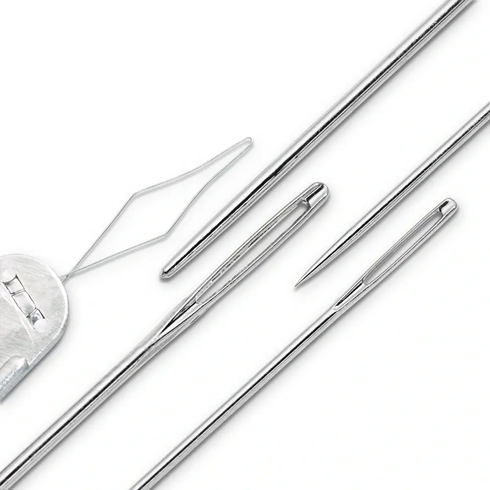 Tapisserinålar Blandade Storlek 18-22 + Nålpåträdare och förvaringsask