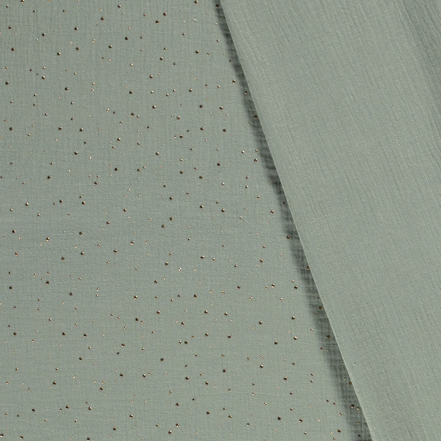 Muslin med prickar, Dusty mint