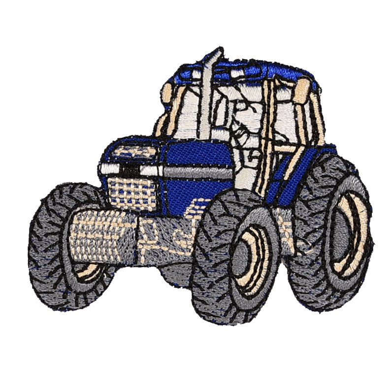 Applikation - Traktor Blå
