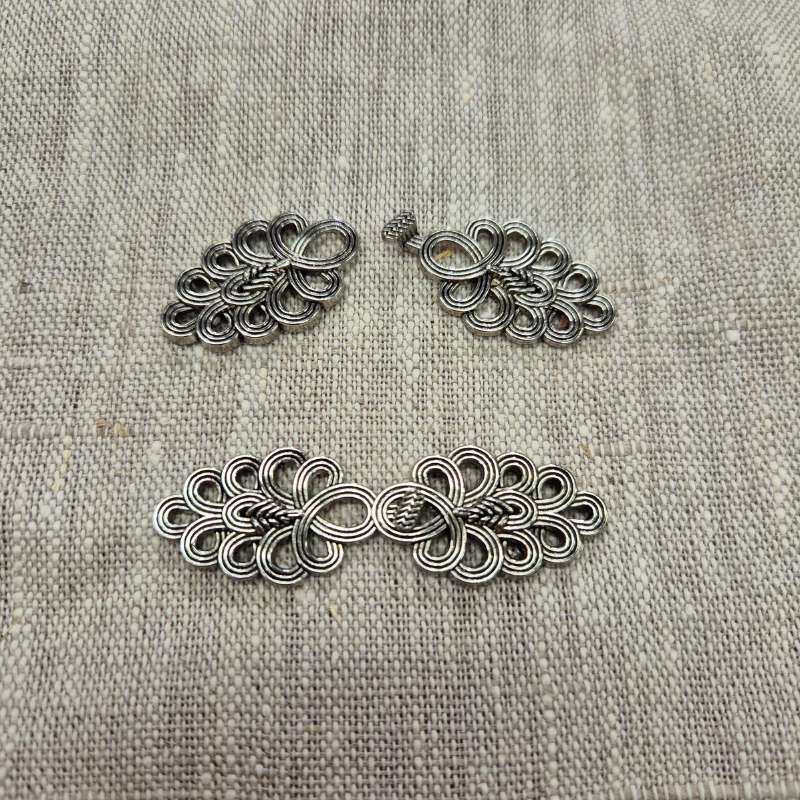 Hakspänne 60 mm, antiksilver