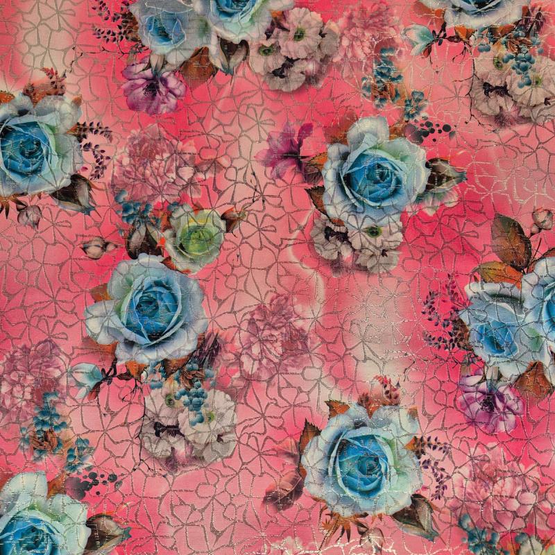 Brocadetyg Ornamental Motif