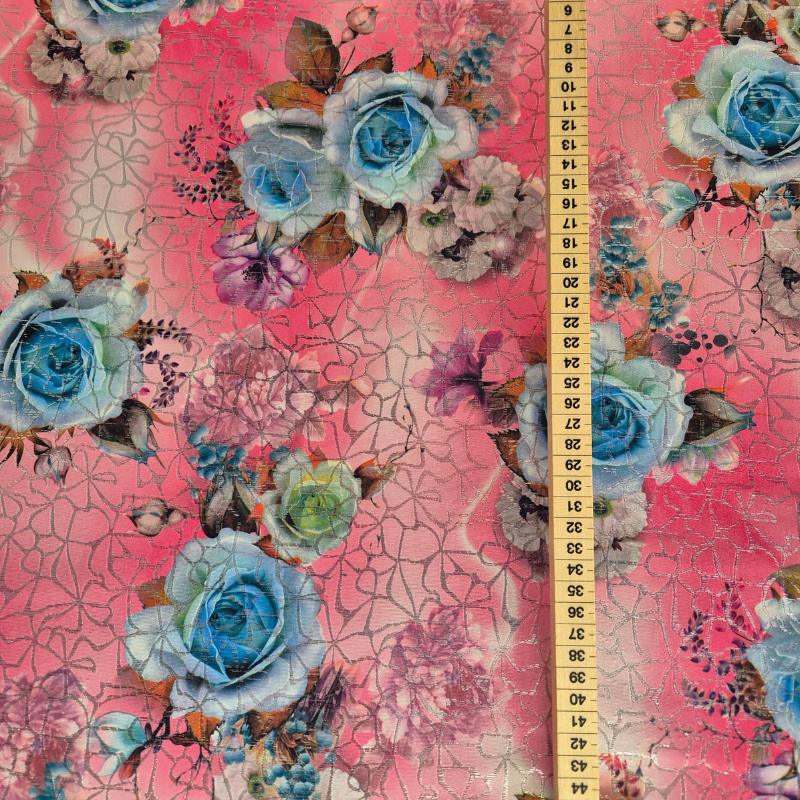 Brocadetyg Ornamental Motif