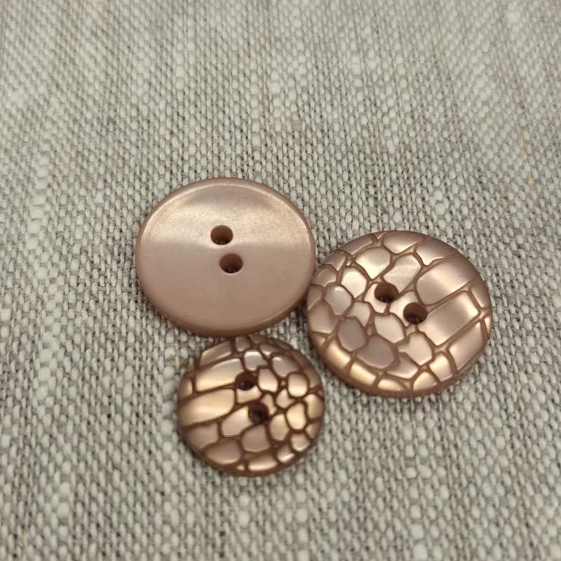 Knapp med 2 hål - Beige