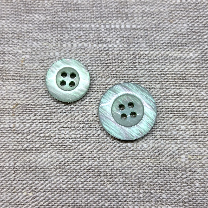 Knapp 4 hål pastell - Mintgrön