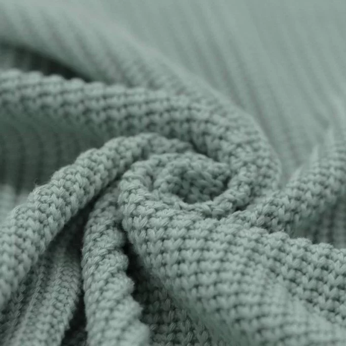 Big knit fabric Sea green