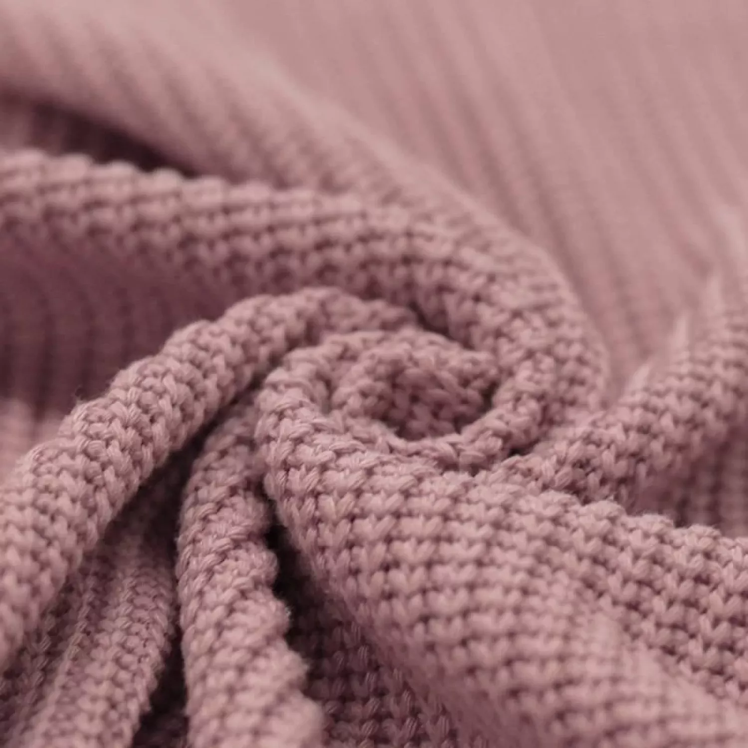 Big knit fabric Old pink