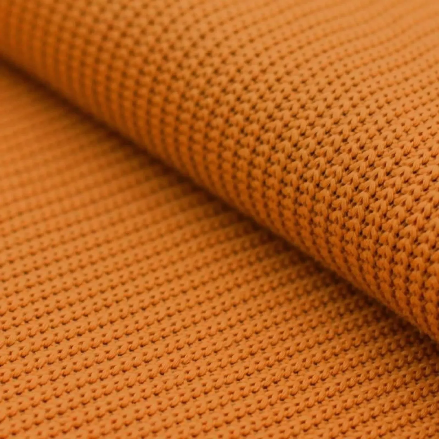 Big knit fabric Orange