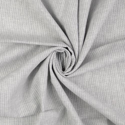 Halvlinne Chambré smalrand Grå, 160 g/m²