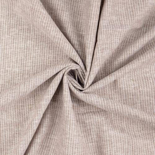 Halvlinne Chambré smalrand Beige, 160 g/m²