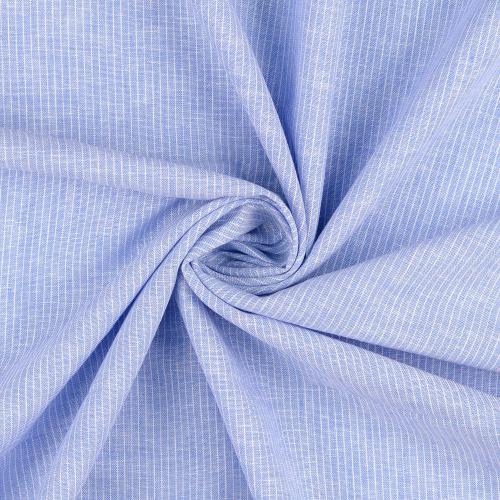Halvlinne Chambré smalrand Denimblå, 160 g/m²
