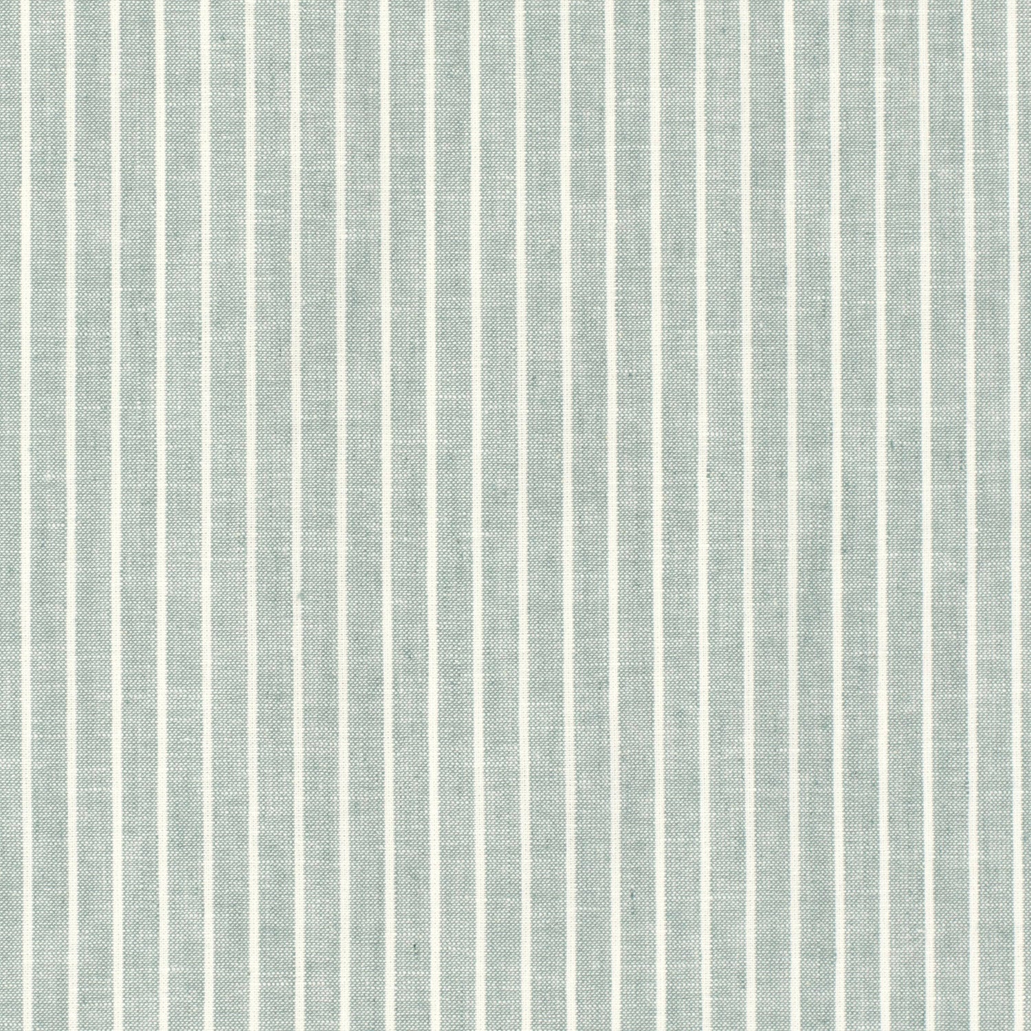 Halvlinne Chambré rand Mörk mint, 160 g/m²