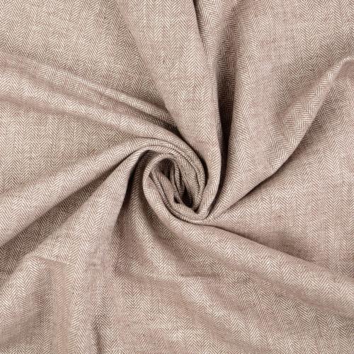 Halvlinne Chambré fiskben Brun, 160 g/m²