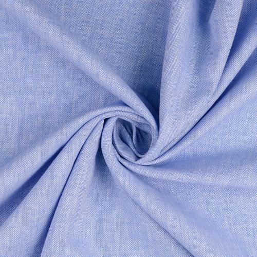 Halvlinne Chambré fiskben Denimblå, 160 g/m²