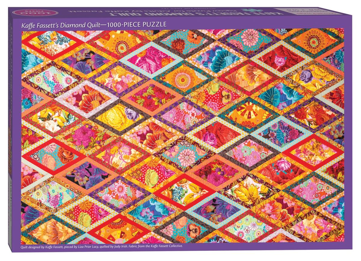 Pussel Kaffe Fassett Diamond Quilt, 1000 bitar