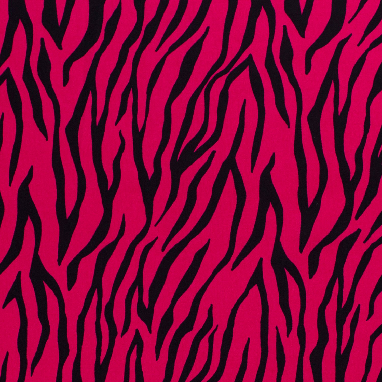 Bomullsatin Zebra Cerise