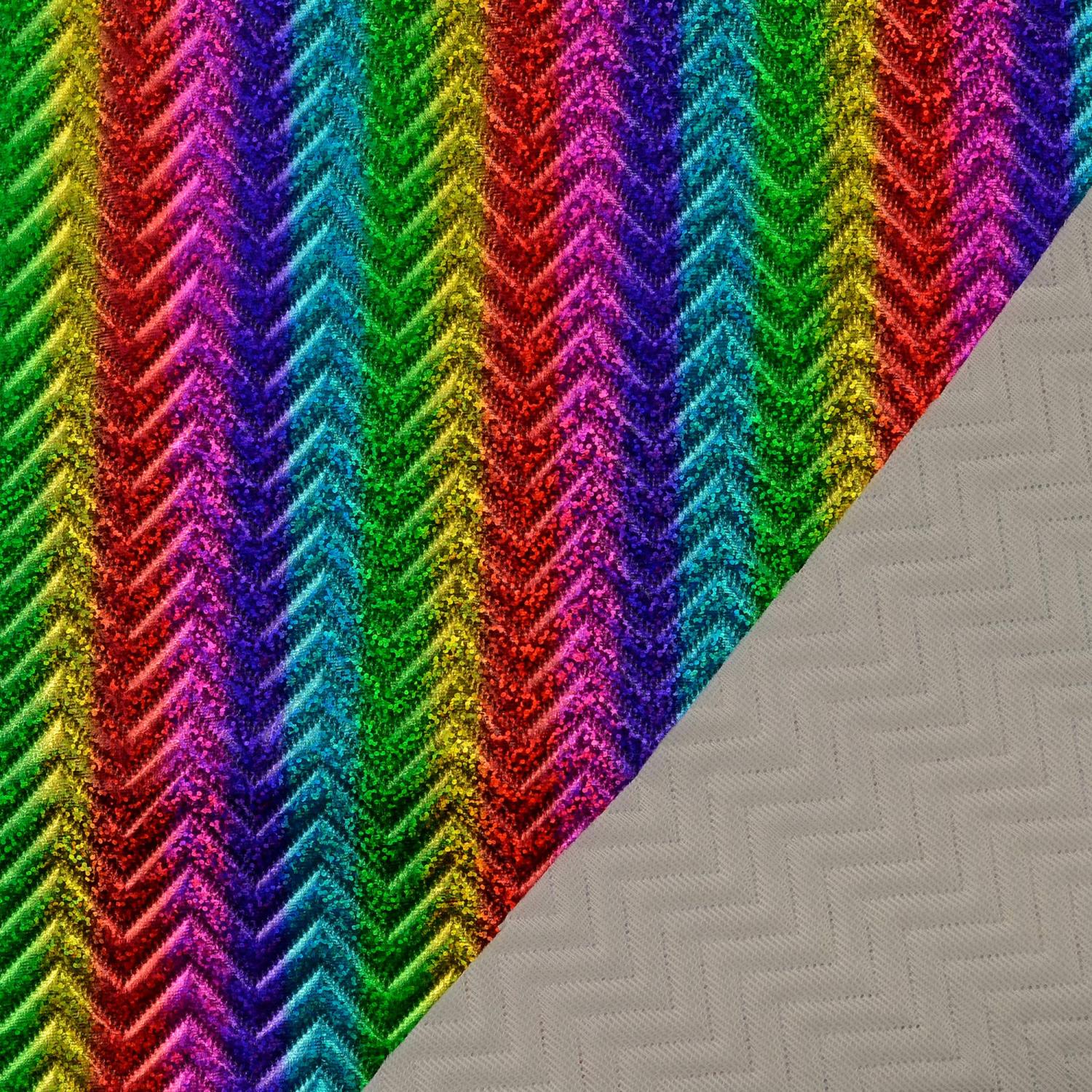 Quiltad polyester rainbow