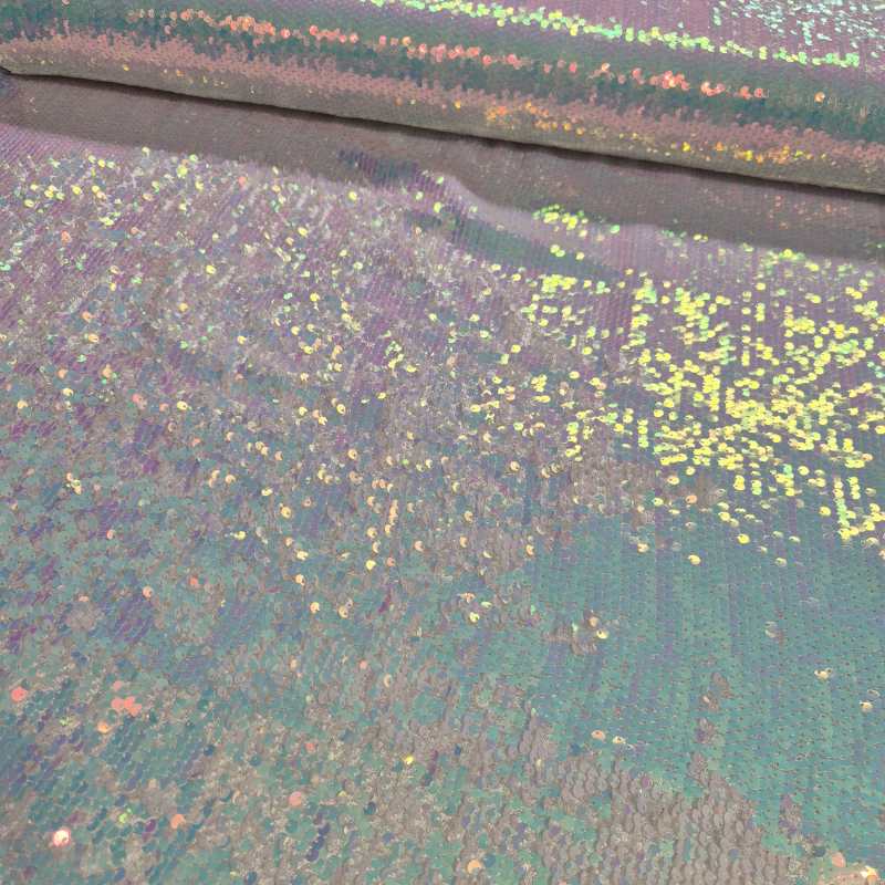 Paljettyg – Vändbara Isblå & Vit