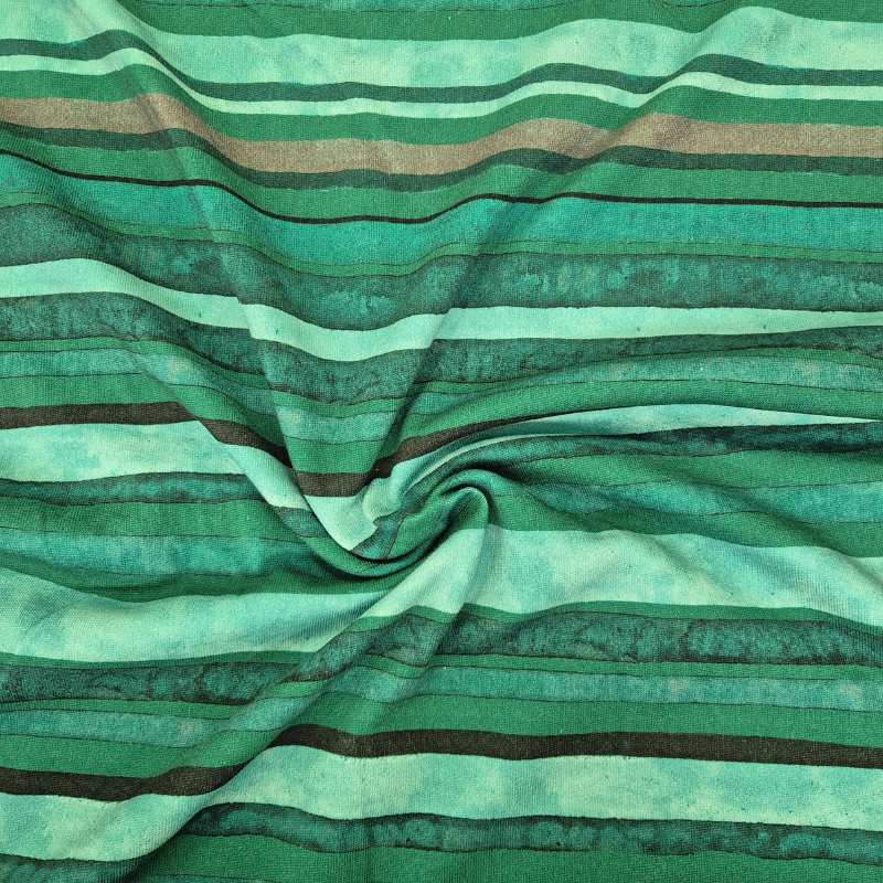 Sweatshirt Randig Grön