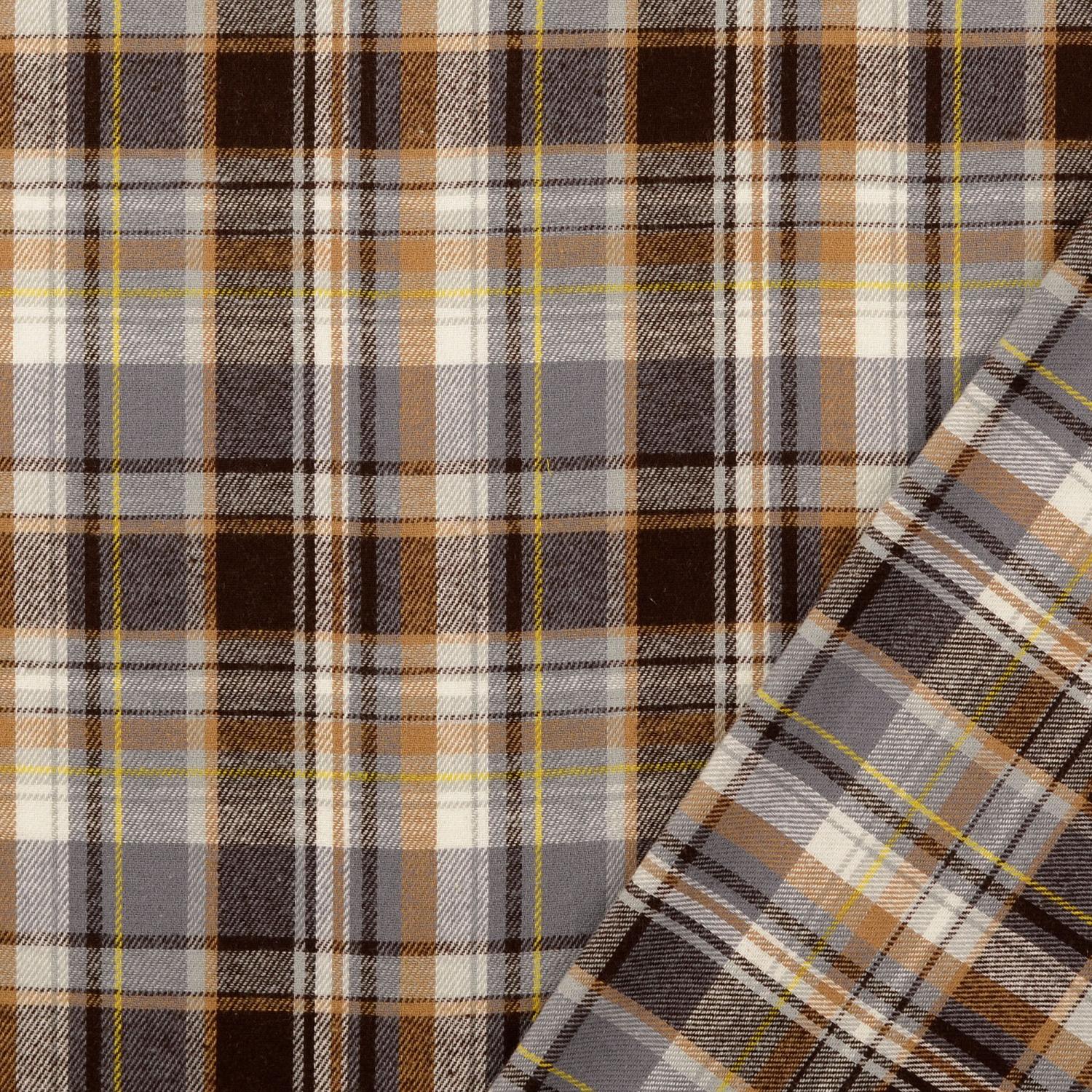 Flanell rutig – brun