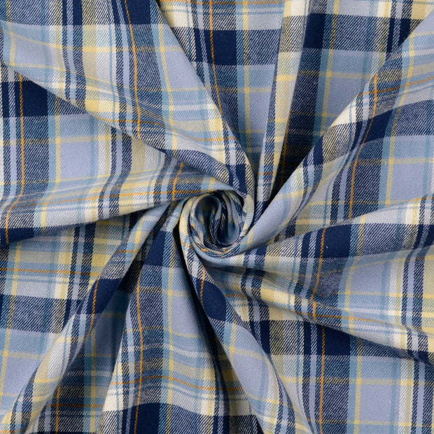 Flanell rutig – blå