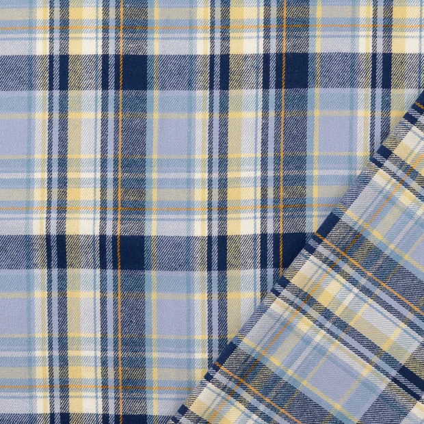 Flanell rutig – blå