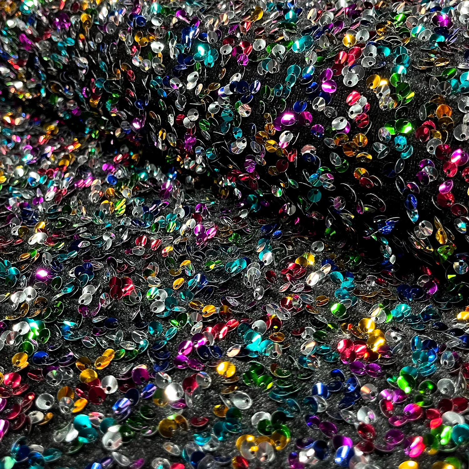 Paljettyg med sammetsbotten Multicolour