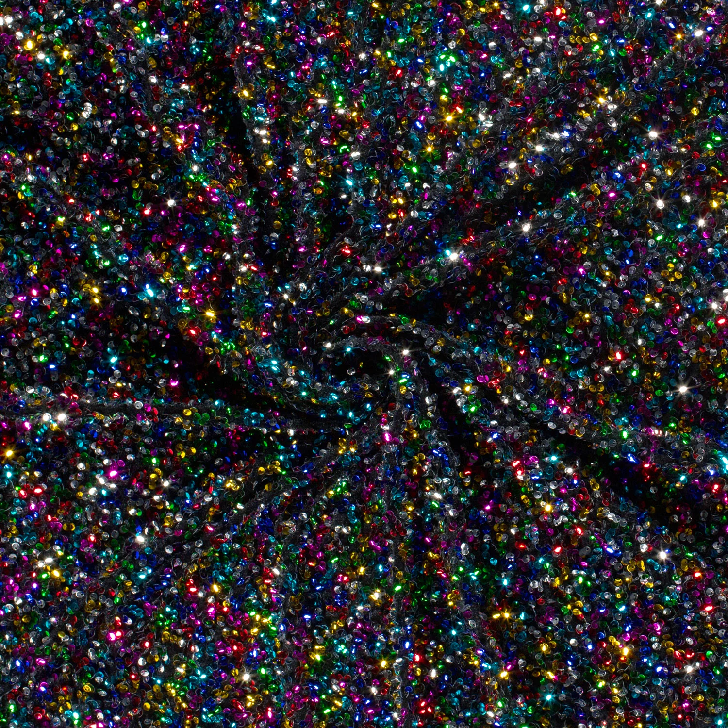 Paljettyg med sammetsbotten Multicolour