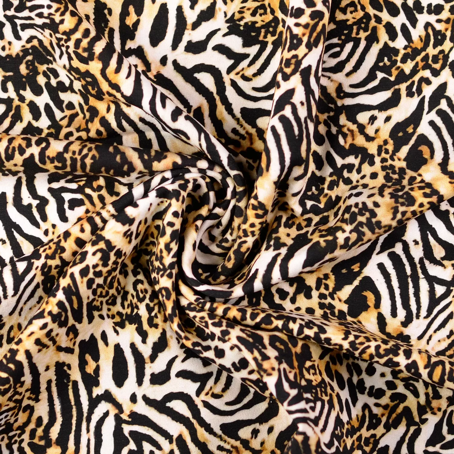 French terry flossad - Djurprint Beige