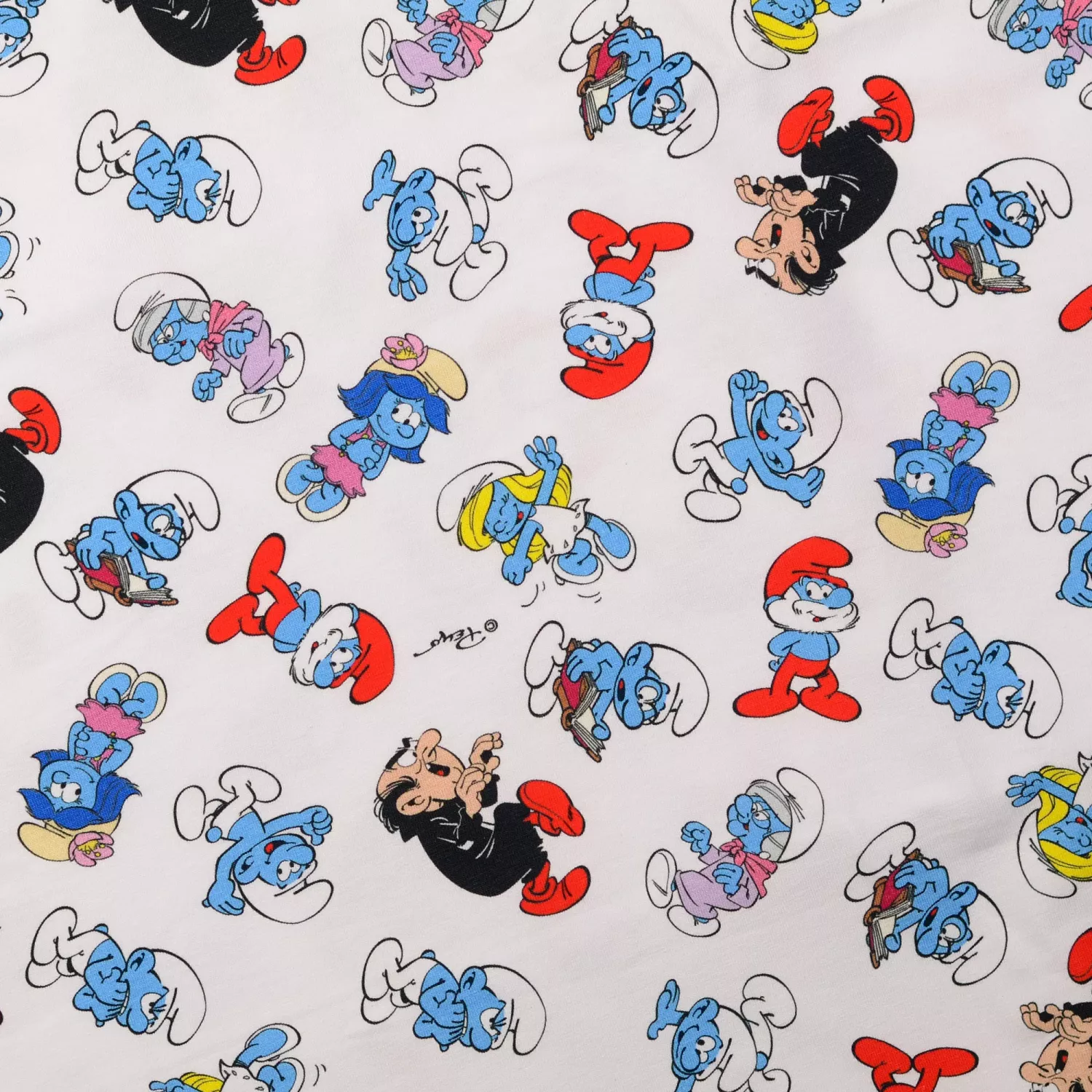 Bomullstrikå Smurfs