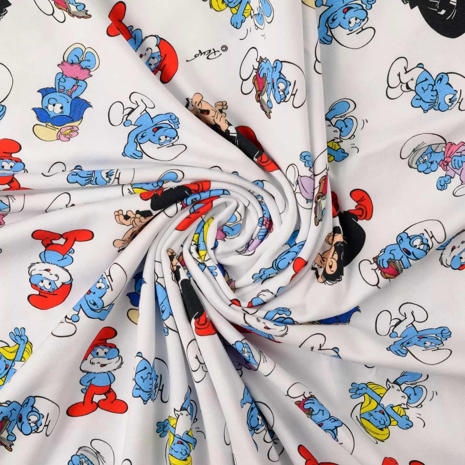 Bomullstrikå Smurfs