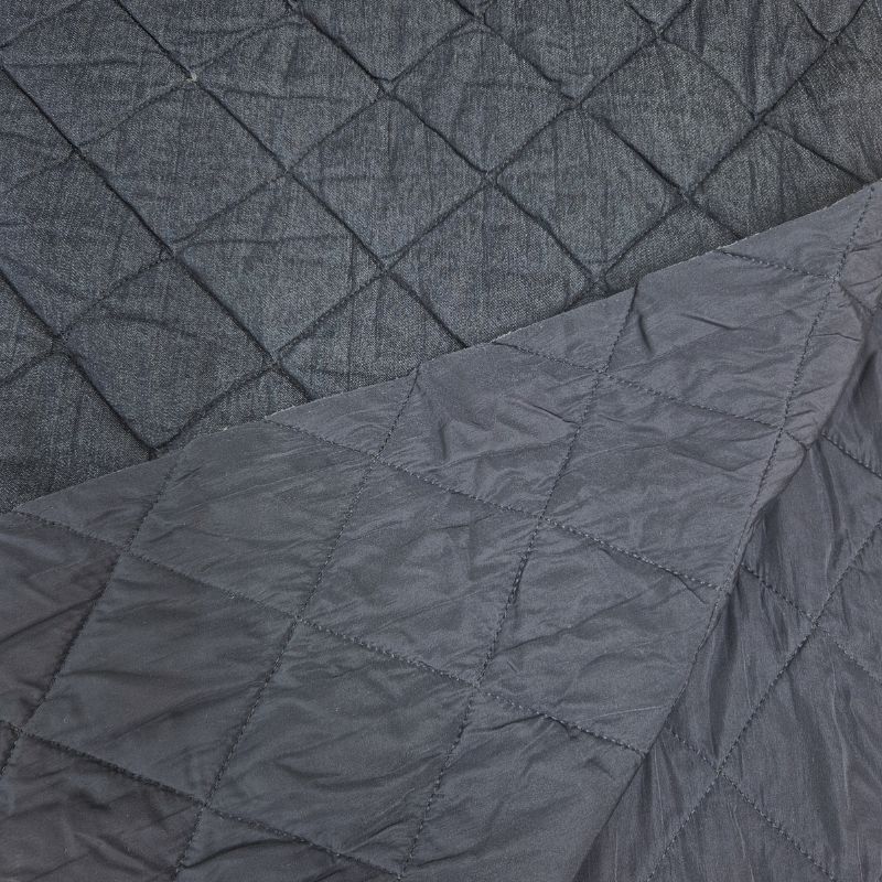 Quiltat jeanstyg mörkblå, 130 cm, 480 g/m²