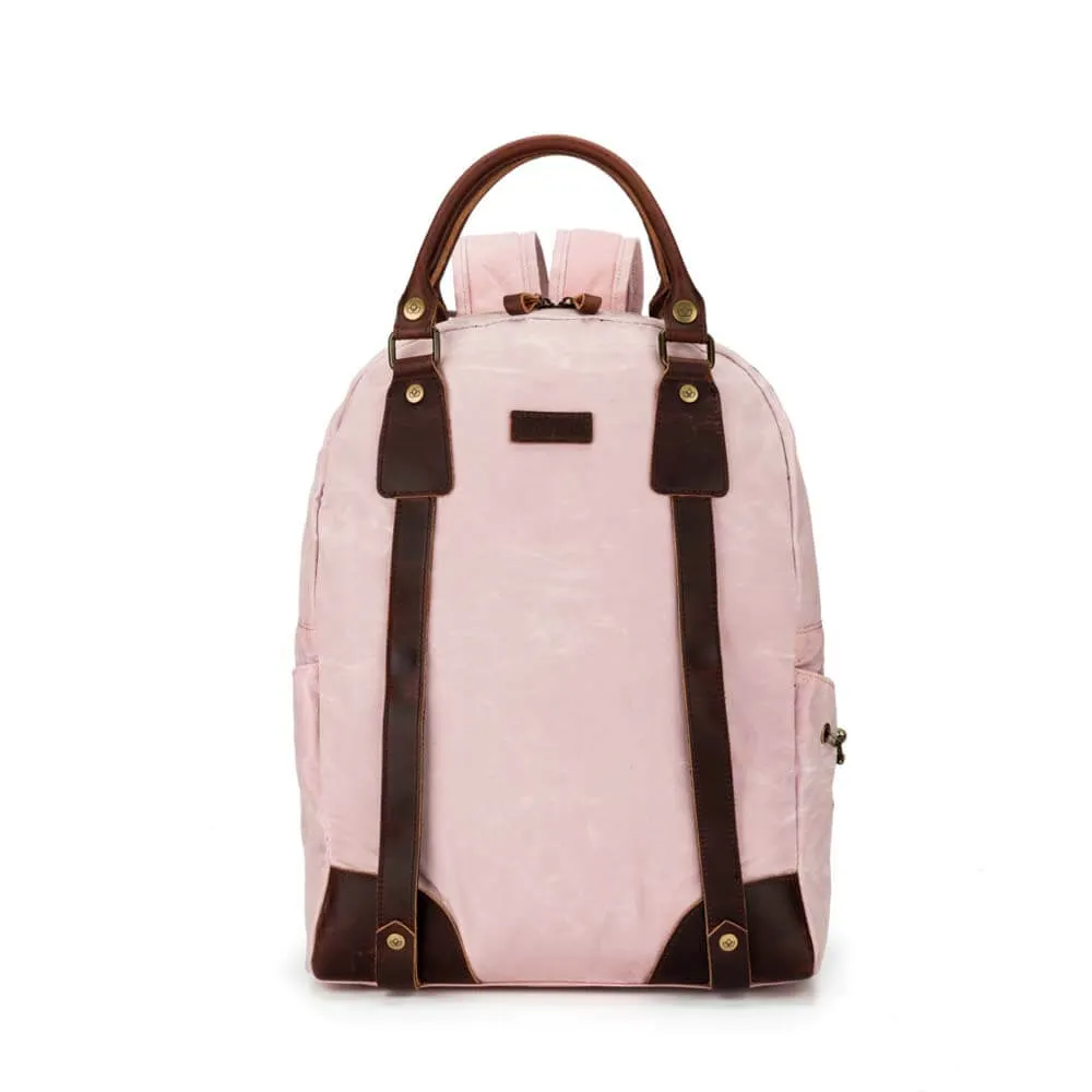 Della Q Canvas Backpack - ljusrosa