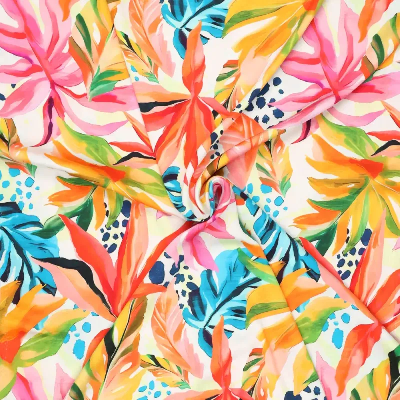 Filou, Viskossatin tropiskt lövtryck orange