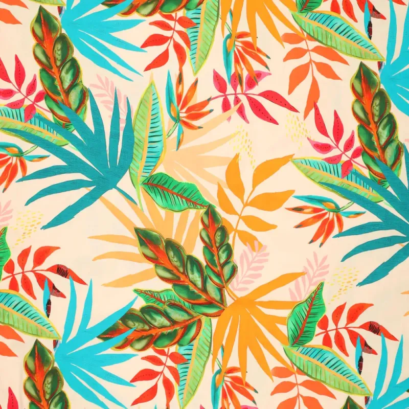 Manou, Viskossatin botaniskt tryck turkos