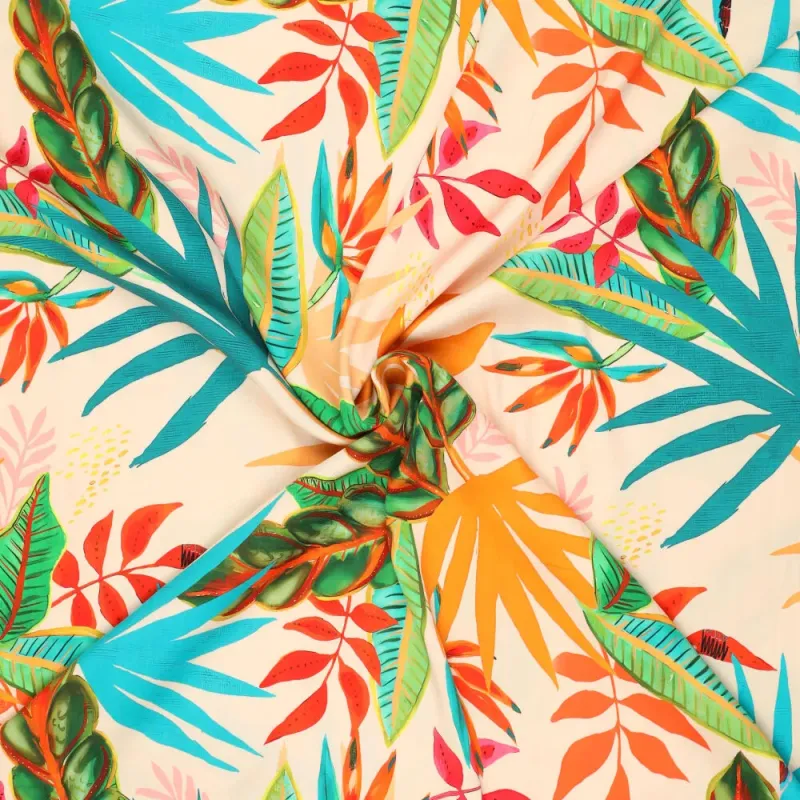 Manou, Viskossatin botaniskt tryck turkos