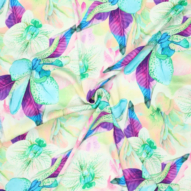 Cezanne, Viskossatin orkidétryck mint