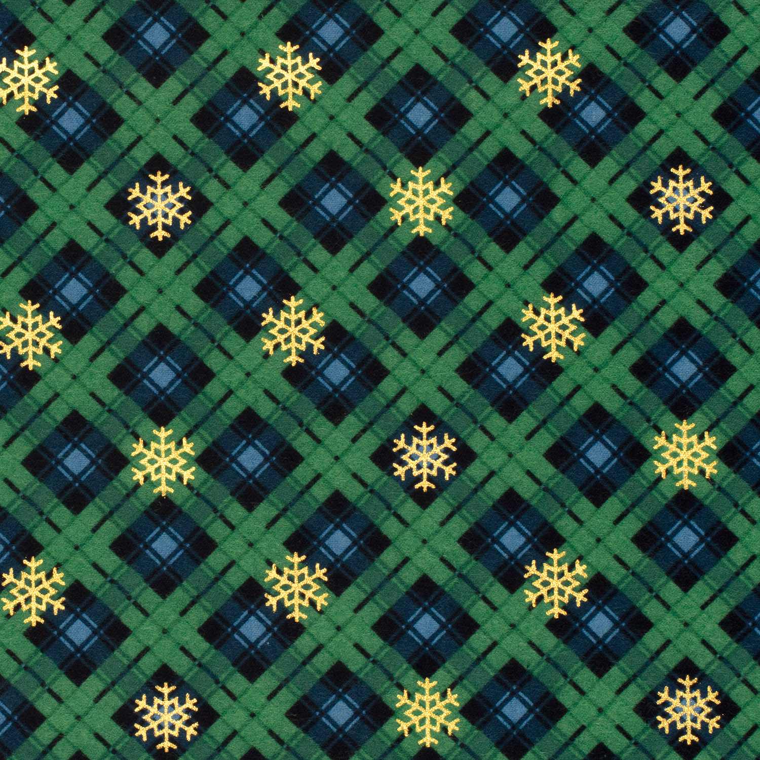 Julmönstrad flannel Grön botten