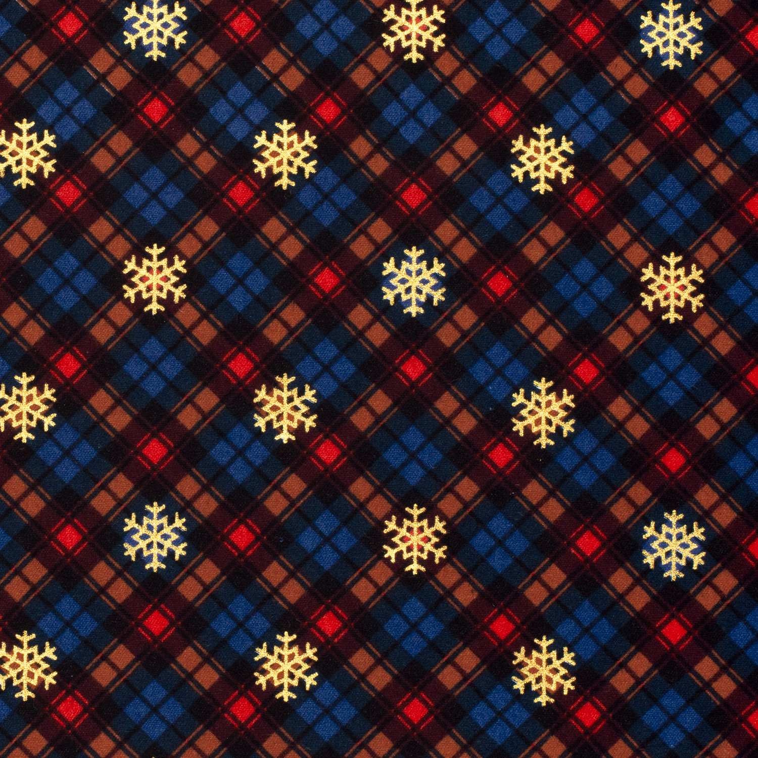 Julmönstrad flannel Rutig Marinblå botten